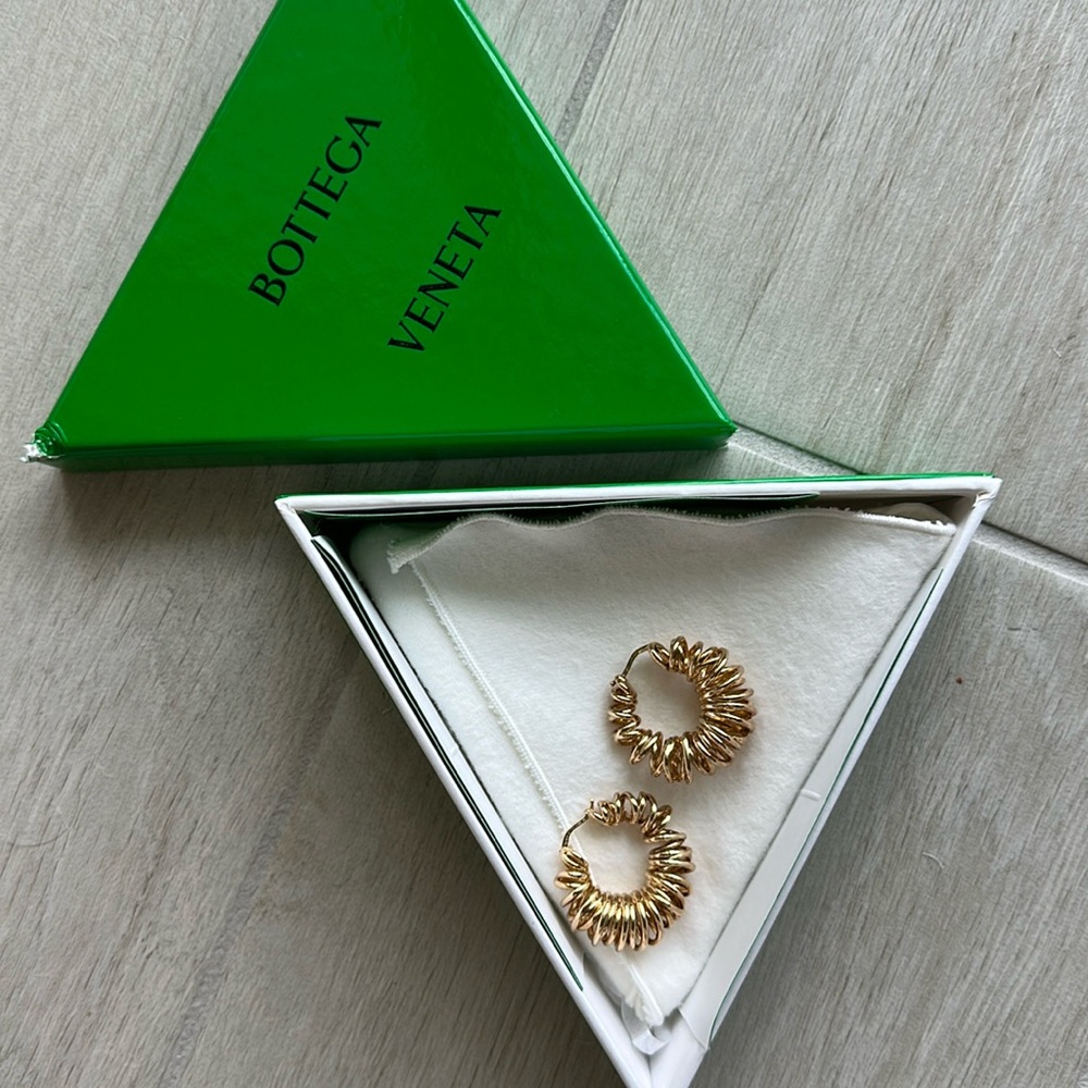 Bottega Veneta Radiant Gold Earrings